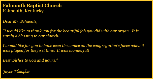 Falmouth Baptist Testimonial